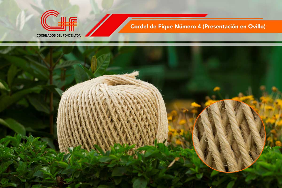 Cordel de Fique Número 4 (Presentación en Ovillo)
