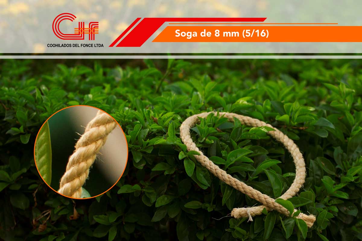 Soga de 8 mm (5/16) 575 mts x rollo - Bulto (2 rollos de 25 kilo