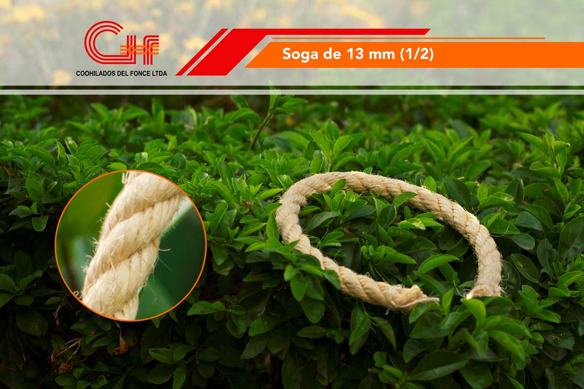 Soga de 13 mm (1/2) 204 mts x rollo - Bulto (2 rollos de 25 kilo