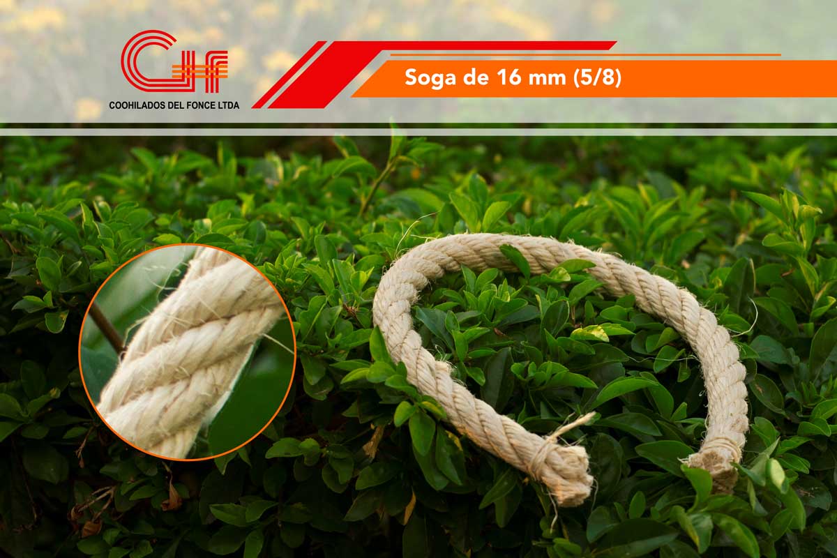 Soga de 16 mm (5/8) 275 mts x rollo - Bulto (2 rollos de 25 kilo